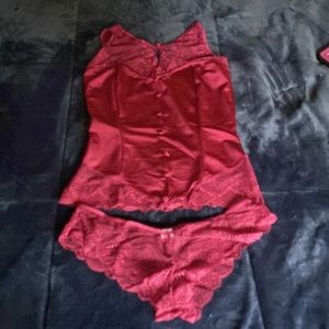 Lace top and panties